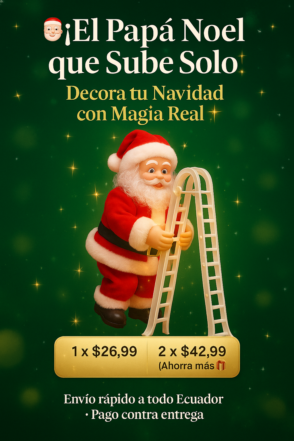 Santa Escalador ¿Listo para una Navidad que sorprenda a todos?